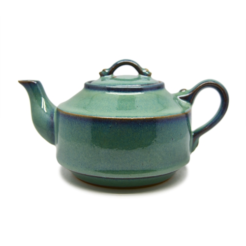 Ấm Vai Vuông Tay Cầm - Men 0005 Sành