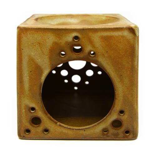 Squared oil burner  - 0077 Stoneware